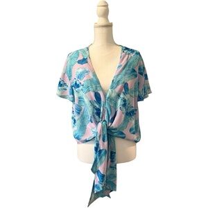 BUDDY LOVE Tropical Print‎ Women's Top Size Small
